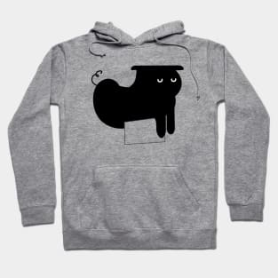 Airplane Ears Black Cat Hoodie